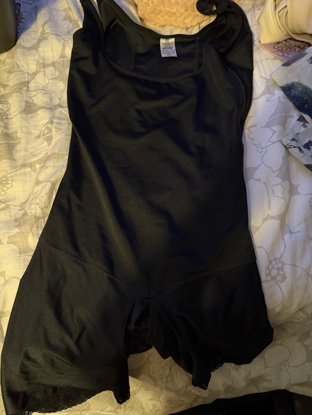 Black Shapewear Romper Bodysuit